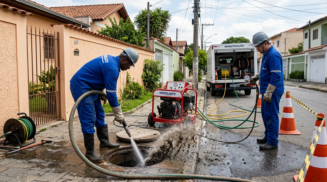 Hidrojateamento residencial em Vila Velha-ES